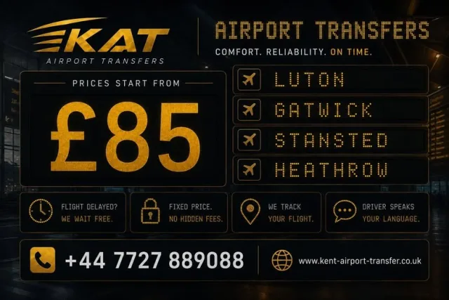 Kent Airport Transfers: трансферы из Кента в аэропорты