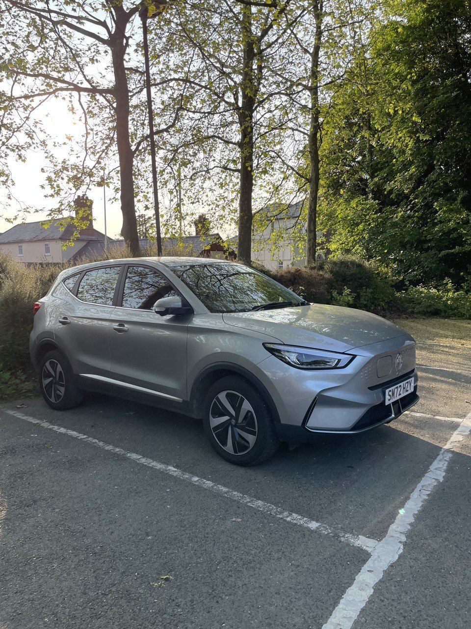 A car parked at the kerb on a British street