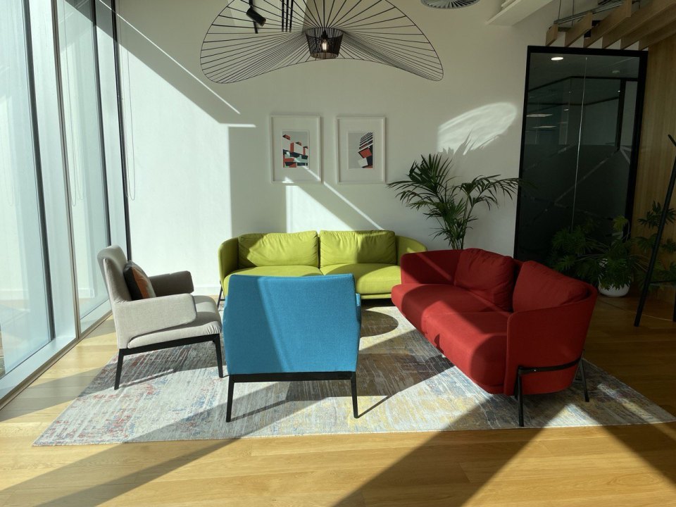 An office area with chairs
