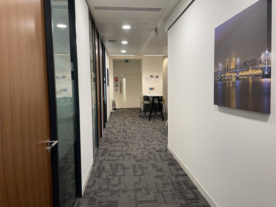 An office corridor