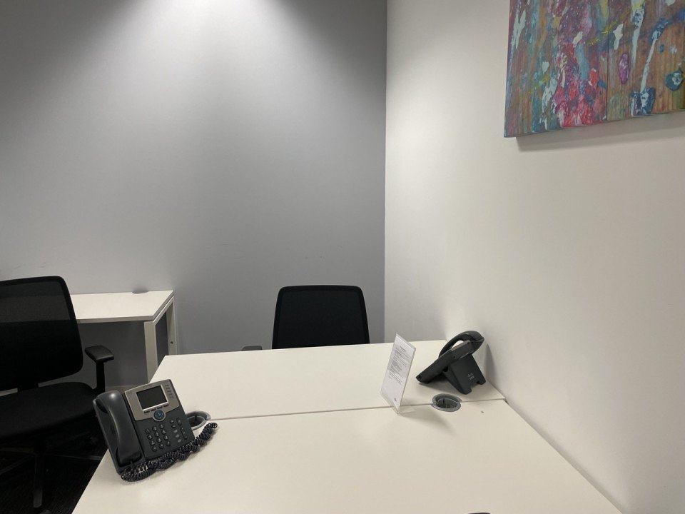 An office with a desk
