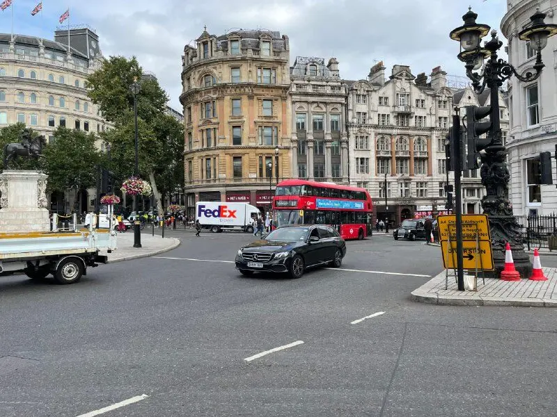 Trafalgar Square in London, the cultural heart of the city