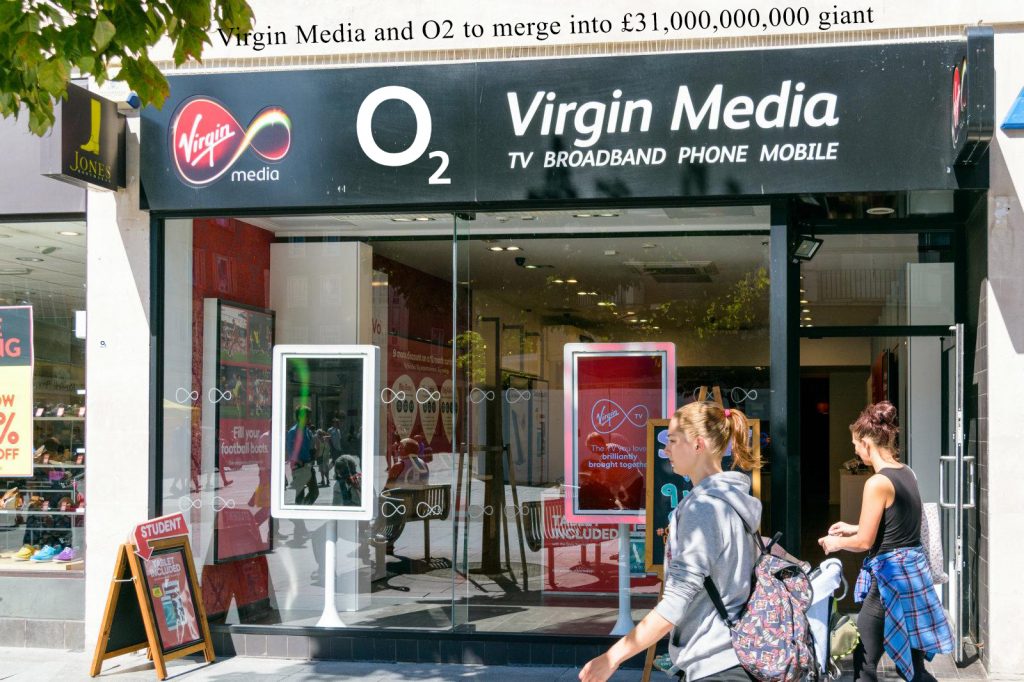 Virgin Media and O2 to merge into £31,000,000,000 giant