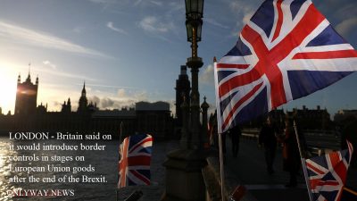 Британия заявила, что поэтапно введет пограничный контроль на товары Европейского Союза