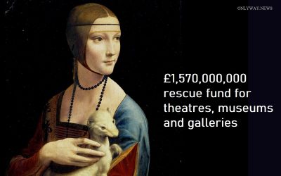 £ 1 570 000 00 на фонд спасения для театров, музеев и галерей Великобритании.
