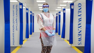 Heathrow's rapid Covid test centre ‘could replace quarantine’