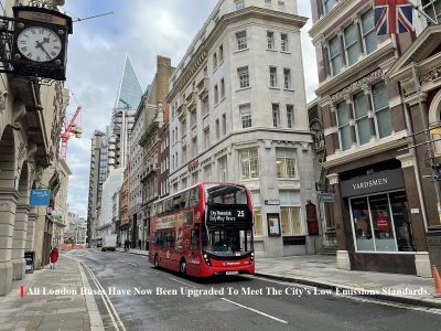 Все 9000 лондонских автобусов соответствуют экологическим стандартам