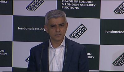 Садик Хан переизбран на пост мэра Лондона