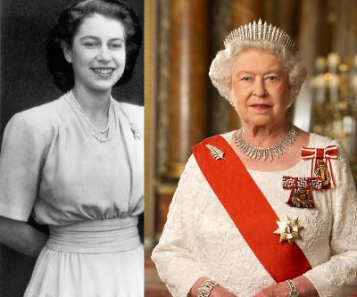 Елизавета II взошла на трон 6 февраля 1952, ей было 25 лет.