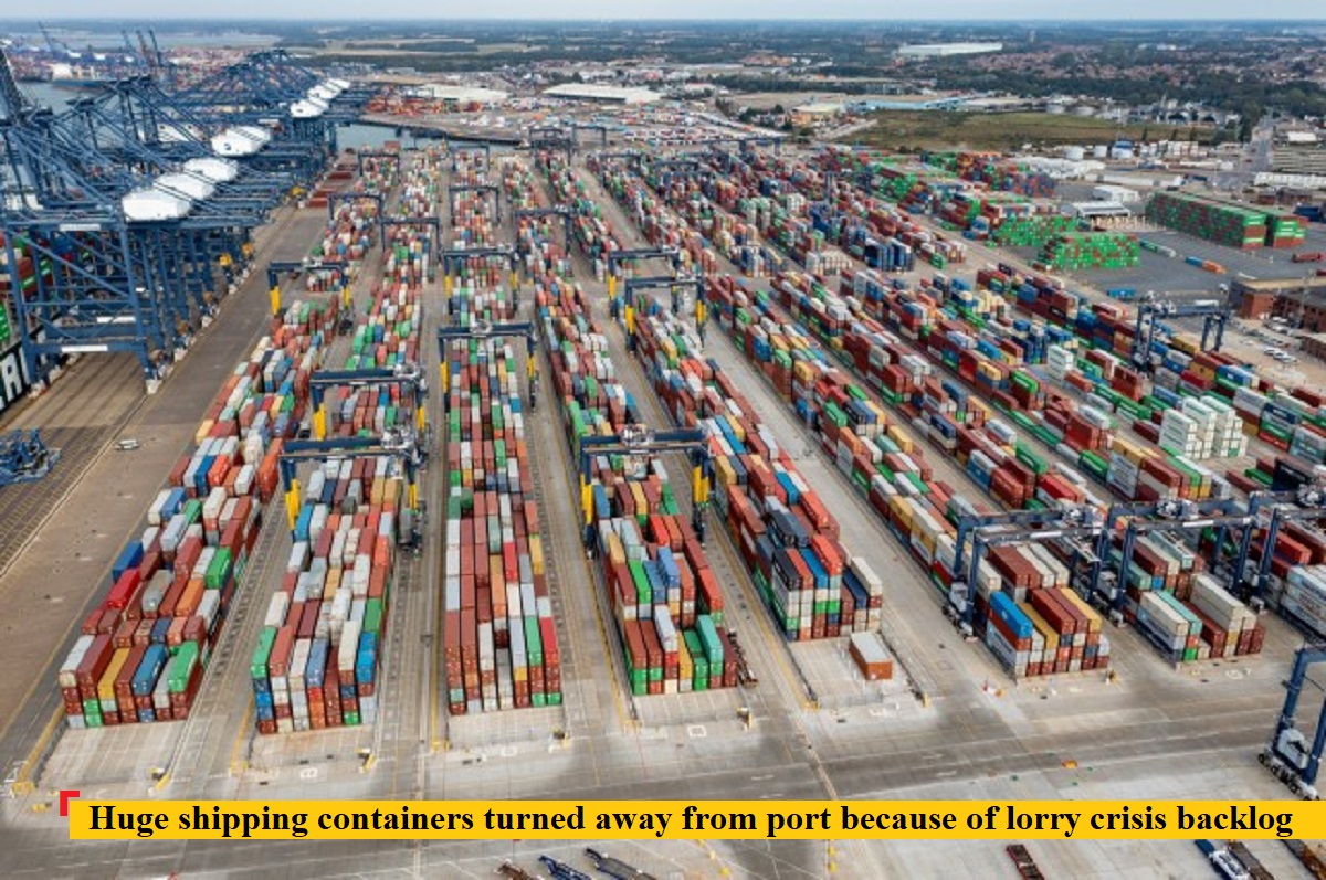 Из-за нехватки водителей грузовые порты переполнены контейнерами по всей Великобритании