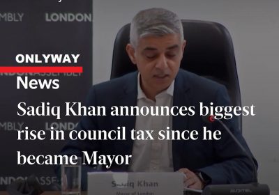 Мэр Лондона Садик Хан объявил о планах по увеличению муниципального налога на 8,8%.
