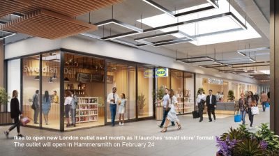 Новый магазин IKEA откроется 24 февраля в районе Хаммерсмит на западе Лондона.
