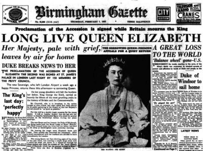 The Birmingham Gazette reported that the Queen was ‘pale with grief’