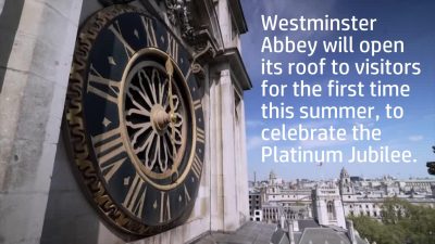 Westminster Abbey will open its roof to visitors for the first time this summer, to celebrate the Platinum Jubilee.