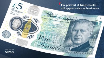 Новый вид банкнот с изображением короля Карла был представлен Банком Англии.