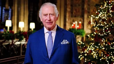 Выступление короля Чарльза на рождество в Англии