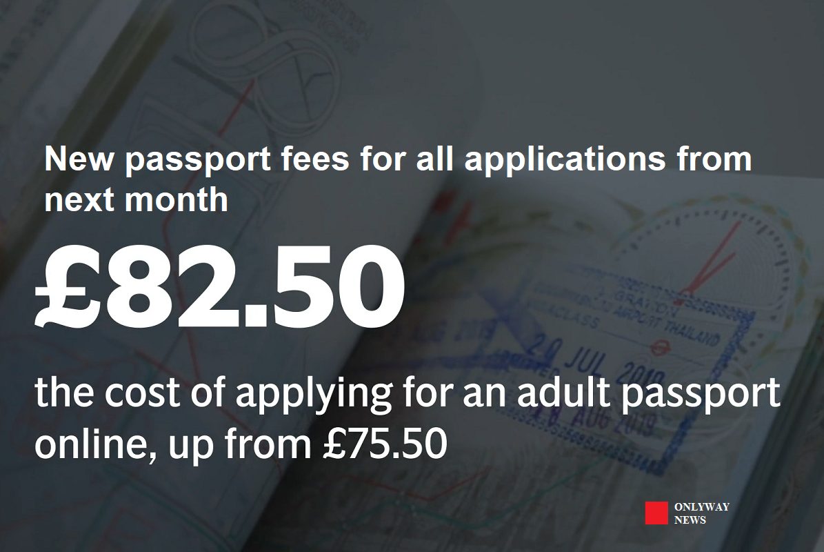 Правительство Великобритании 2 февраля введет новые паспортные сборы для всех заявлений