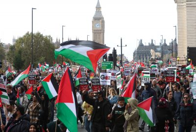 Пропалестинский протест в Лондоне
