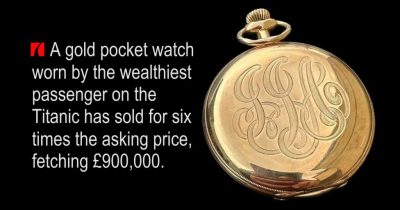 Золотые часы, принадлежащие мистеру Джей Джей Астору, проданы за 900 000 фунтов.
