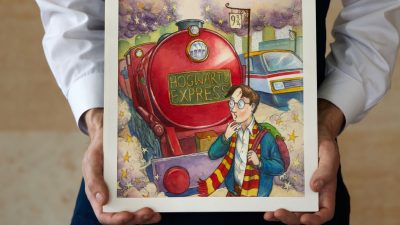 Акварель о Гарри Поттере для первой книги серии Джоан Роулинг выставлена на аукцион.